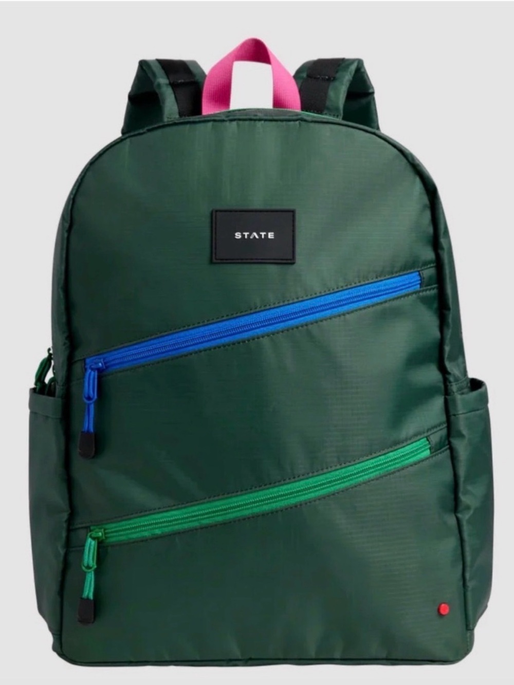 STATE Kane Kids Backpack Double Pocket in Ripstop Diagonal Zipper 7+ - Picture 9 of 9